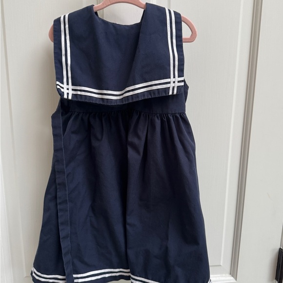 Sophie Rose 4T Girls Classic Navy Blue Sleeveless Sailor Dress with Tie Front - Picture 5 of 5